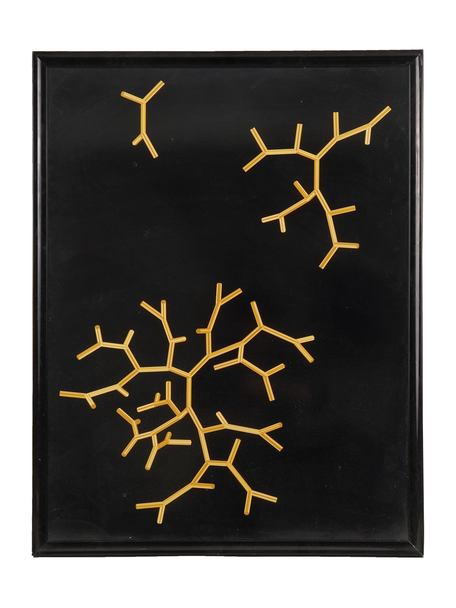 ABSTRACT CHEMICAL STRUCTURE FRAMED WALL PRINT PIC-0